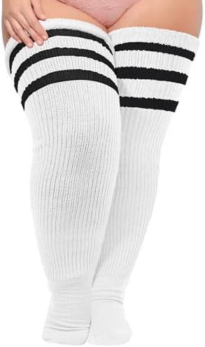Thick thigh highs with garter belt